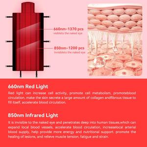 Completo corpo 2570 pezzi di alta qualità LED luce rossa terapia borsa a infrarossi coperta di riscaldamento Pad per sollievo dal dolore alla schiena longevità all'ingrosso - Product Image 3