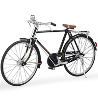 Modèle de vélo rétro en alliage 1:6, mini vélo à 28 vitesses, jouet moulé sous pression pour collection ou décoration