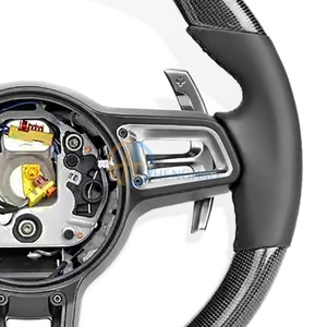 Volante de fibra de carbono de <span class=keywords><strong>precio</strong></span> al por mayor de fábrica para Porsche Cayenne Macan Panamera <span class=keywords><strong>Cayman</strong></span> Boxster 718 911 actualización estilo GT - Product Image 4