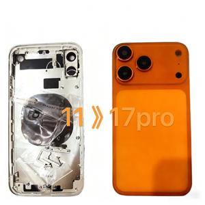 <span class=keywords><strong>Cover</strong></span> Posteriore Fai-da-Te, Telaio Centrale per Batteria per <span class=keywords><strong>iPhone</strong></span> 11, Conversione da 17 Pro a 17 Pro e da <span class=keywords><strong>Xr</strong></span> a 17 Pro - Product Image 1