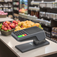 I5000 Android 10 Pos pintar, dengan antarmuka Usb untuk Supermarket 2.4 inci portabel semua dalam satu Pos Terminal mendukung 1D/2D Barcode