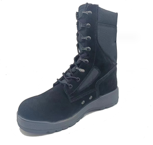Bottes tactiques de combat en daim TSB21-4, promotion stock, cuir de vachette véritable, daim DMS, noir, bleu marine - Product Image 2