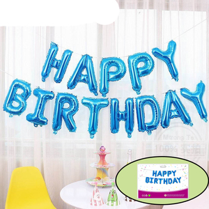 Ensemble de ballons de <span class=keywords><strong>joyeux</strong></span> <span class=keywords><strong>anniversaire</strong></span> bleu avec ballon en latex de ballon de lettre de <span class=keywords><strong>joyeux</strong></span> <span class=keywords><strong>anniversaire</strong></span> pour les décorations de fête d'<span class=keywords><strong>anniversaire</strong></span> personnelles - Product Image 5