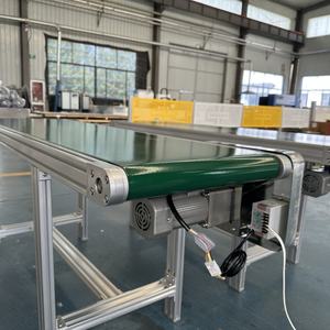 PVC bant konveyör ile Motor yüksek kalite PVC/PU bant konveyör makinesi montaj hattı ekipmanları gıda sınıfı PU bant konveyör hattı - Product Image 6