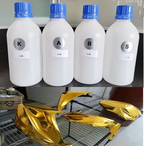 anti-yellowing gold spray chrome chemical coating paint for metal plastic mirror chrome