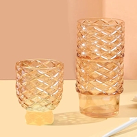 Verres empilables en forme d'ananas en stock, avec boîte cadeau – Offre spéciale, verrerie en gros, personnalisation OEM, logo sur mesure