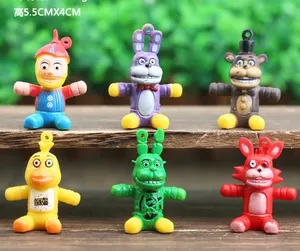 HY Jeu <span class=keywords><strong>de</strong></span> construction miniature DIY Five Nights at <span class=keywords><strong>Freddy</strong></span>'s (FNAF) avec figurines Foxy, Spintraft <span class=keywords><strong>Freddy</strong></span>, Bonnie, Chica, Bunny, thème film d'horreur - Product Image 5