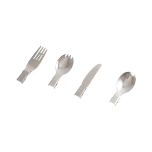 Bán buôn Chất lượng cao dao kéo với gấp xử lý Cắm Trại Dã ngoại Bộ đồ ăn bằng thép không gỉ 304 dao muỗng nĩa và salad muỗng - Product Image 2