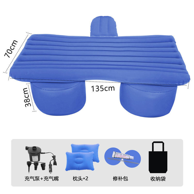 Deux pièces avec garniture bleue + tabouret de pied yuanbao