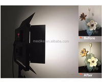 Lampe LED vidéo professionnelle Hot BI COLOR D-1080II 80W 7000LM, lumière du jour, intensité variable, télécommande, pour équipement caméra, avec diffuseur et film