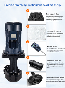 Bomba Centrífuga Vertical Sin Sello JKD, a Prueba de Fugas, de Alta Presión, 7.5 <span class=keywords><strong>HP</strong></span>, para Manejo de Líquidos Corrosivos - Product Image 4