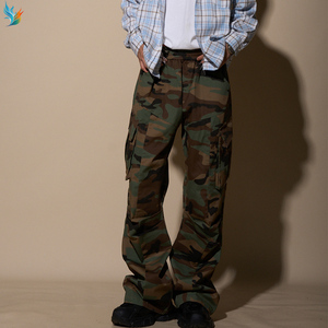 Salopette camouflage pour <span class=keywords><strong>homme</strong></span>, sur mesure, décontractée, ample, avec poches latérales, style streetwear, surdimensionnée - Product Image 2