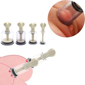 4 Piezas de Copas de Succión Ajustables para Pezones y Clítoris, Bomba de Vacío, Sin Perforaciones, Juegos Sexuales BDSM, Juguetes Sexuales para Adultos para Parejas - Product Image 1