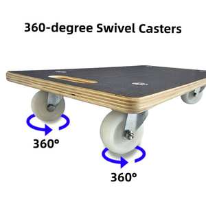 60*80 cm charge 500 kg <span class=keywords><strong>planche</strong></span> <span class=keywords><strong>à</strong></span> <span class=keywords><strong>roulettes</strong></span> meubles Transport roulant plate-forme rouleaux roues freins conseil chariot plate-forme OEM cadre - Product Image 4