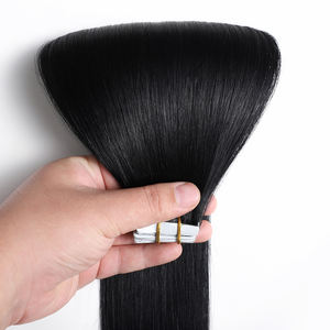 थोक टेप बालों का विस्तार क्यूटिकल गठबंधन डबल खींचा हुआ मोटा अंत वास्तविक मानव बालों 100% वेफ्ट में सहज इंजेक्शन टेप - Product Image 4