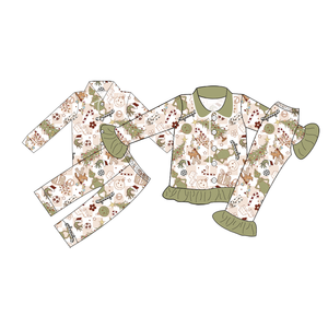 定制睡衣套装竹制睡衣套装男童女童儿童睡衣Romper各种印花童装 - Product Image 6