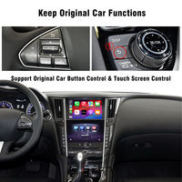 Module d'interface GPS sans fil CARUPEZ CarPlay pour Infiniti Q50/Q60/Q50L/QX50/Patrol 2015-2019, double écran OEM, DSP, garantie 1 an