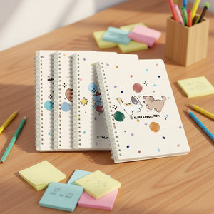 Quaderno a Spirale con Copertina in Similpelle a Cartoni Animati, Rilegatura a Punto Metallico, 60 Fogli A5, Regalo per Studenti delle Scuole <span class=keywords><strong>Medie</strong></span>/Secondarie, Spesso - Product Image 6