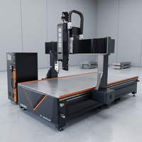 Routeur CNC 4 axes Rongchi avec broche rotative pour gravure sur bois, mousse, sculpture 3D, machine de découpe pour pieds de meubles, statues et fabrication de moules