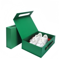 Caja de Regalo Rígida Plegable Reutilizable Biodegradable de Materiales Reciclados Ecológicos de Alta Gama Personalizada con Cierre Magnético y Grabado