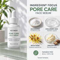 Sérum Soin des Pores Nez & Visage Niacinamide Acide Hyaluronique Hydratant Apaisant Affinant les Pores Léger 30ml OEM ODM Vente en Gros
