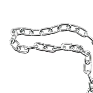 Precio bajo Zinc 304 316 Cadena soldada de acero inoxidable DIN763 Cadena de eslabones redondos largos de elevación - Product Image 5