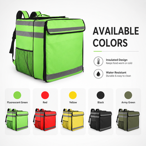 Mochila Térmica Impermeable para Entrega de Alimentos, Lista para Enviar al por Mayor, Bolsa de Reparto de Pizza Reflectante para Motocicleta - Product Image 1