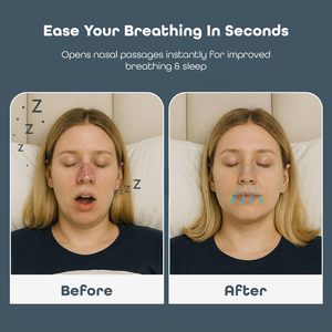 Bandes respiratoires non toxiques testées, bandes nasales pour solution contre le ronflement, extra-fortes pour peaux sensibles, bandes nasales pour dormir - Product Image 5