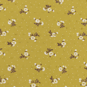 Tela de Algodón Puro RTS 100% con Estampado de Flores Pequeñas y Puntos Jacquard - Product Image 3