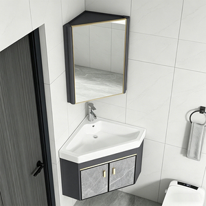 Nouvelle conception <span class=keywords><strong>de</strong></span> <span class=keywords><strong>meuble</strong></span>-lavabo mural triangulaire durable <span class=keywords><strong>et</strong></span> peu encombrant au design simple pour la maison - Product Image 4