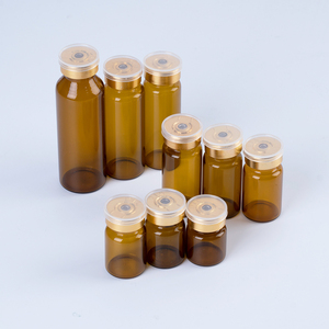 Bouchon en silicone 5 ml avec capuchon à visser, flacon en verre miniature de 5 cc pour injection, mini flacon médical pour sérum - Product Image 3