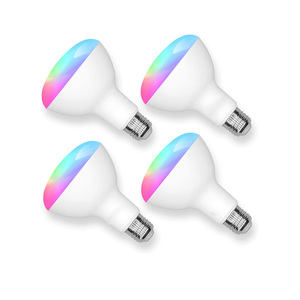 BR30 Smart Light Bulbs Work With Alexa/Google Home/Tuya Wifi 9w Bulb Skd E27/b22 Rgbw Smart Light Bulb