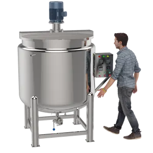 200L Liquid chemical mixer equipment face cream homogenizer soap shampoo making mixing tank with agitator
