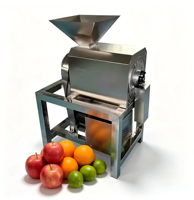 Industriële fruitontpitter en -pulper, commerciële grote machine voor het pellen en pulperen van mango, gember en jujube