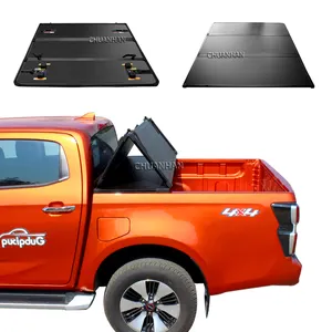 Truck Aluminum Material Hilux Revo Hard Tri Fold Folding Tonneau Cover For Vigo Gmw Steed 5