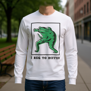 T-shirt à manches longues I Beg To Differ Frog, design japonais - Product Image 3