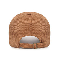 Gorra de Béisbol Retro de Pana Ajustable Unisex Estilo Hip Hop con Cierre a Presión para Calle