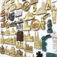 Magneti per Frigorifero di Monumenti Mondiali, Souvenir di Viaggio in Resina 3D, Magneti Decorativi di Edifici Nazionali, Regali