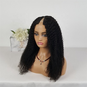 Perruque body wave brésilienne naturelle, cheveux vierges, crépus et bouclés, fait à la Machine, <span class=keywords><strong>prix</strong></span> en gros, pour femmes noires - Product Image 2