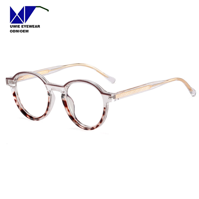 Size 45-25-141 Custom OEM TR90 Round Prescription Frame Anti-Blue Light for Women Fashion ISO Certified Factory