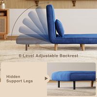 Chaise de couchage lit 3-en-1 Chaises convertibles lits literie canapés avec dossiers réglables chaises spécialisées canapé-lit