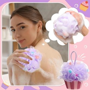 Éponge de bain exfoliante en forme de gâteau pour le corps, éponge de douche Loofah, éponge de bain pour bébé, vente en gros, mini - Product Image 3