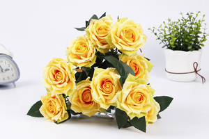 Flor Artificial LUYI en Oferta, Rosa de Terciopelo Rizada de 10 Cabezas para Decoración de Bodas, Hogar y Fiestas - Product Image 4