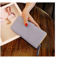 Dompet ritsleting panjang wanita Fashion dompet wanita merek mewah kustom kulit PU dompet wanita tas genggam dompet wanita
