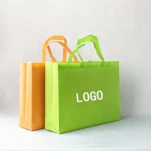 Bolsa laminada não tecida brilhante personalizada, atacado, barata, não tecido, reutilizável, bolsa promocional de polipropileno para compras