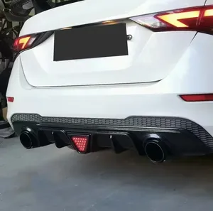 StarNav Rear Bumper <b>Diffuser</b> Lip for Sentra 2020 2021 2022 with <b>LED</b> Light Double Single Out Decoration Protector Body Kits - Product Image 4