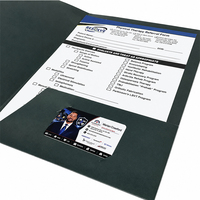 Porte-documents en papier A4/A5 avec logo personnalisé, avec pochettes, dossier professionnel