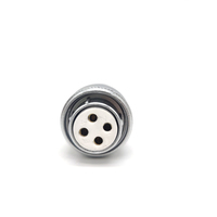 Conector BNC Redondo USB con Aislante PPS de Alta Resistencia a la Temperatura, 2-8 Pines, Macho, Contacto Chapado en Oro, Modelo M8, Potencia 5A, IP66