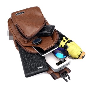 Nuova Borsa a Tracolla da Uomo Stile Coreano con Ricarica Borsa Monospalla da Esterno in Pelle PU Ventiquattrore Borsa a Spalla di Qualità Personalizzata - Product Image 4