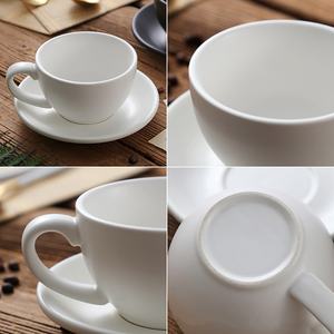 Kingze Gepersonaliseerde Geschenken Nieuwe Aanwinst Europese Espresso Koffiekopjesset Matte Keramische Mokken Koffiekopje en Schotel - Product Image 3